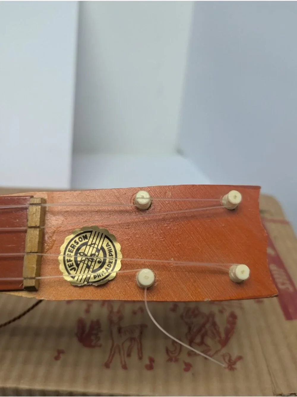 Vintage Jefferson MFG American Toy Guitar Chipmunk Jamboree w/Box, Booklet